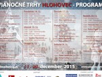 Finálny program Vianočných trhov v Hlohovci 2015